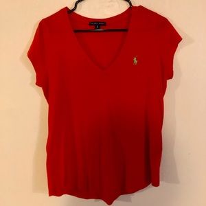 Comfortable Ralph Lauren Red Shirt